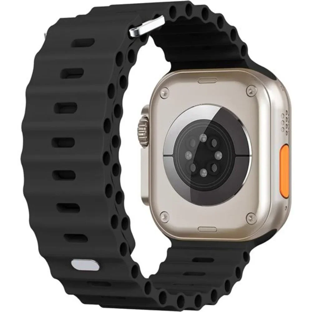 Sport Soft Silicone Compatible with Apple Watch Ocean Band Wristband Ultra 9 8 7